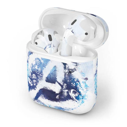 Marvel Avengers Blue Logo Apple AirPods Skin