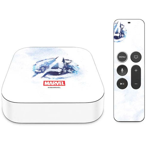 Marvel Avengers Blue Logo Apple TV Skin