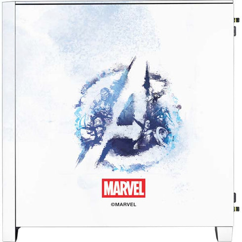 Marvel Avengers Blue Logo Corsair 4000D Tempered Glass Mid-Tower ATX Case Skin