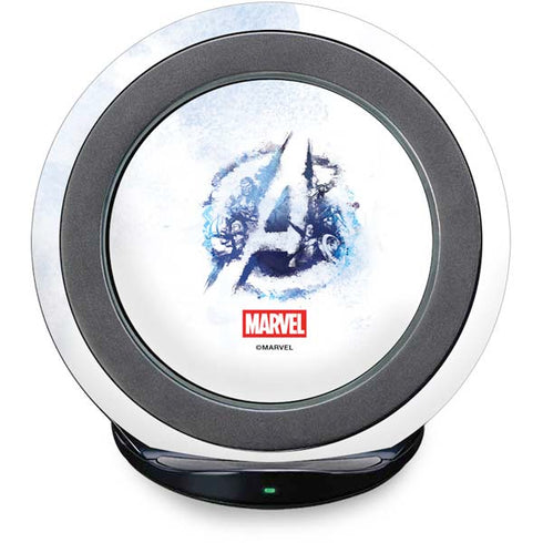 Marvel Avengers Blue Logo Fast Charge Wireless Charging Stand Skin