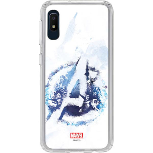 Marvel Avengers Blue Logo Galaxy A10e Clear Case