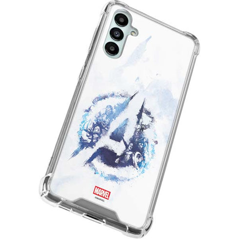 Marvel Avengers Blue Logo Galaxy A14 5G Clear Case