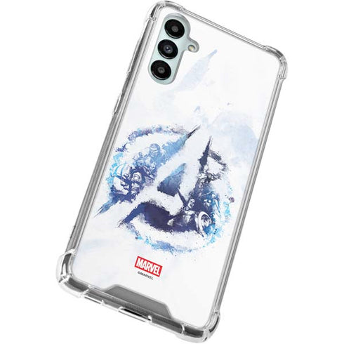Marvel Avengers Blue Logo Galaxy A15 5G Clear Case