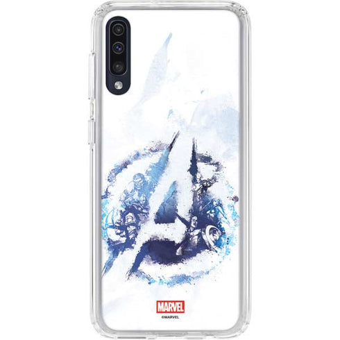 Marvel Avengers Blue Logo Galaxy A50 Clear Case