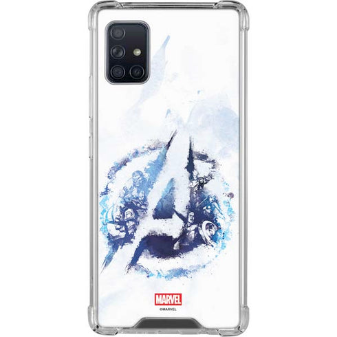 Marvel Avengers Blue Logo Galaxy A51 5G Clear Case