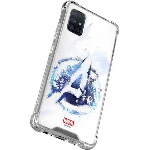 Marvel Avengers Blue Logo Galaxy A51 5G Clear Case