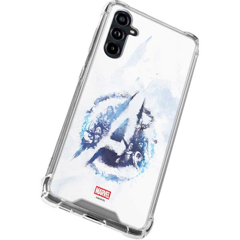 Marvel Avengers Blue Logo Galaxy A54 5G Clear Case