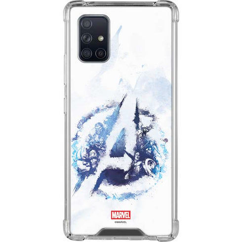 Marvel Avengers Blue Logo Galaxy A71 5G Clear Case
