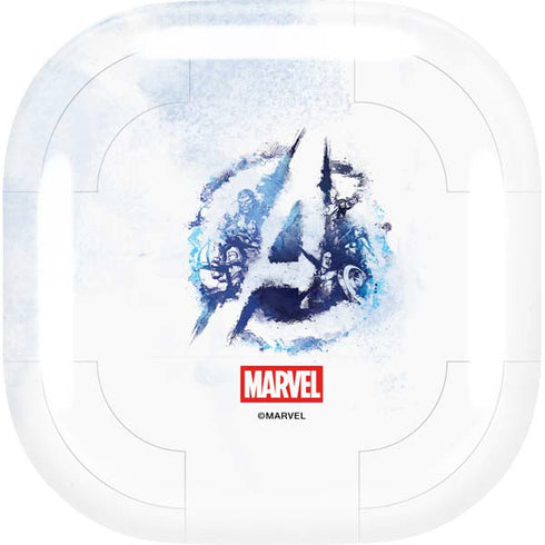 Marvel Avengers Blue Logo Galaxy Buds Live Skin
