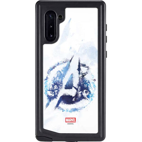 Marvel Avengers Blue Logo Galaxy Cases