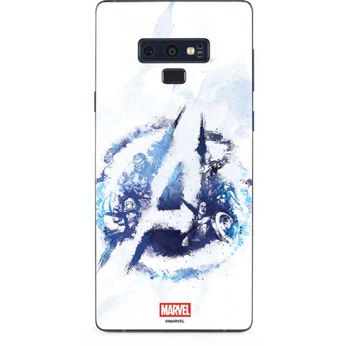Marvel Avengers Blue Logo Galaxy Note 9 Skin