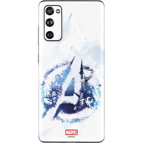 Marvel Avengers Blue Logo Galaxy S20 Fan Edition Skin