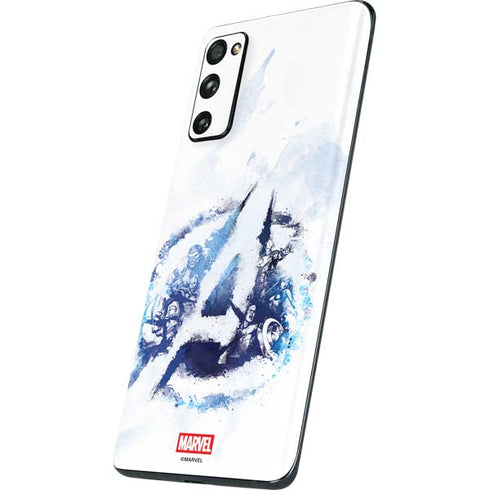 Marvel Avengers Blue Logo Galaxy S20 Fan Edition Skin