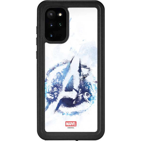 Marvel Avengers Blue Logo Galaxy S20 Plus Waterproof Case
