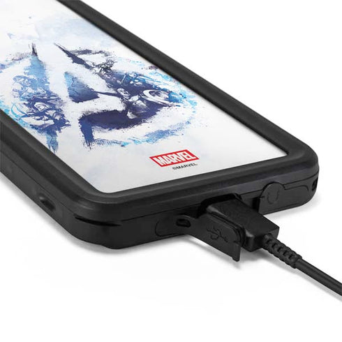Marvel Avengers Blue Logo Galaxy S20 Plus Waterproof Case