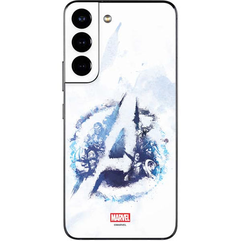 Marvel Avengers Blue Logo Galaxy S22 Skin