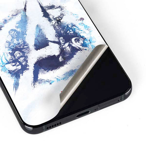 Marvel Avengers Blue Logo Galaxy S22 Skin