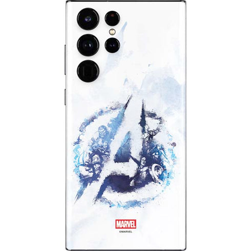 Marvel Avengers Blue Logo Galaxy S22 Ultra Skin