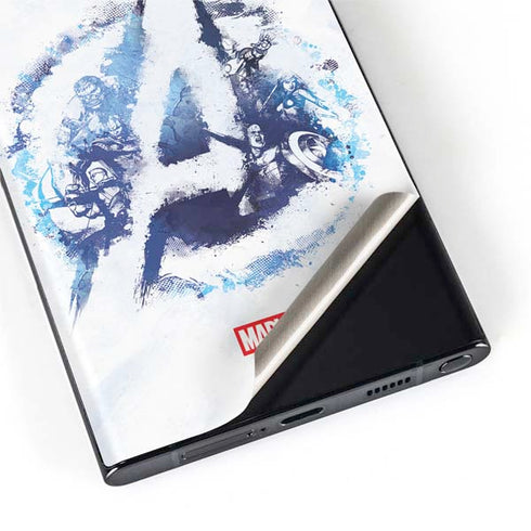 Marvel Avengers Blue Logo Galaxy S22 Ultra Skin