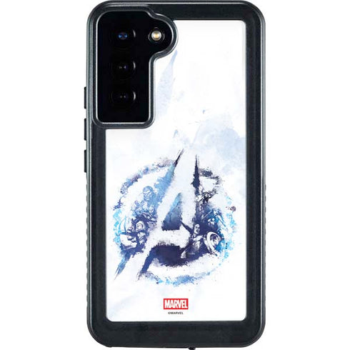 Marvel Avengers Blue Logo Galaxy S23 Plus Waterproof Case