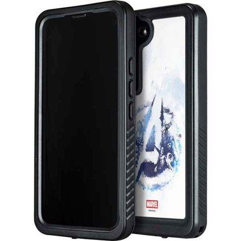 Marvel Avengers Blue Logo Galaxy S23 Plus Waterproof Case