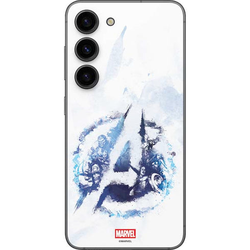 Marvel Avengers Blue Logo Galaxy S23 Skin