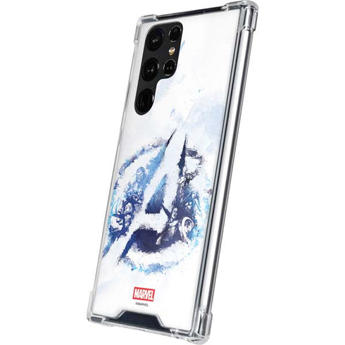 Marvel Avengers Blue Logo Galaxy S23 Ultra Clear Case