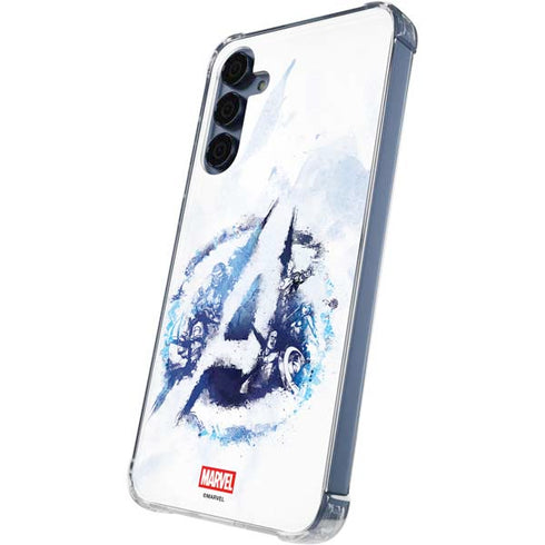 Marvel Avengers Blue Logo Galaxy S24 Clear Case