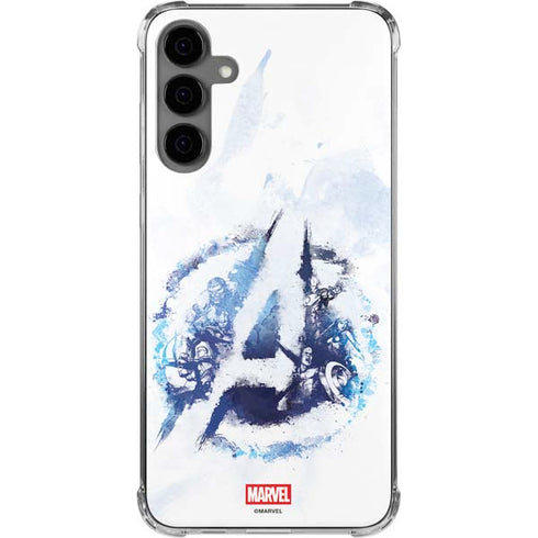 Marvel Avengers Blue Logo Galaxy S24 Plus Clear Case