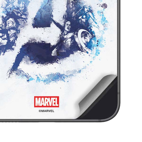 Marvel Avengers Blue Logo Galaxy S24 Plus Skin