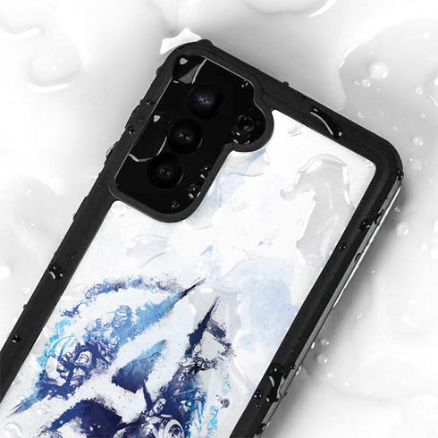 Marvel Avengers Blue Logo Galaxy S24 Plus Waterproof Case