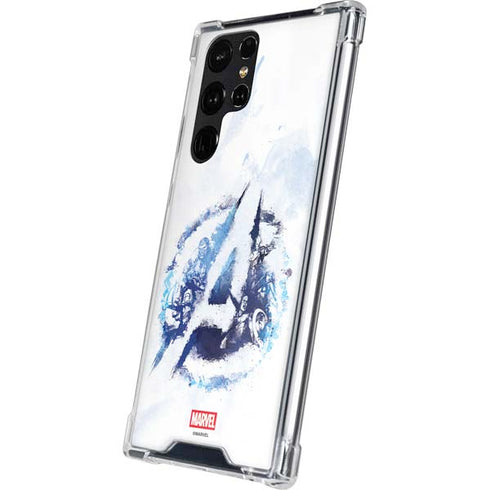 Marvel Avengers Blue Logo Galaxy S24 Ultra Clear Case