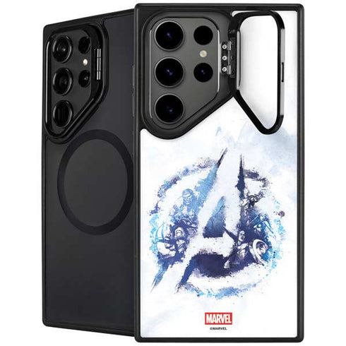 Marvel Avengers Blue Logo Galaxy S24 Ultra Kickstand Case