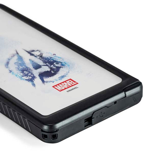Marvel Avengers Blue Logo Galaxy S24 Ultra Waterproof Case