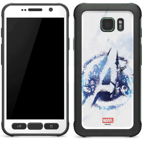 Marvel Avengers Blue Logo Galaxy S7 Active Skin