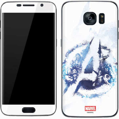 Marvel Avengers Blue Logo Galaxy S7 Skin