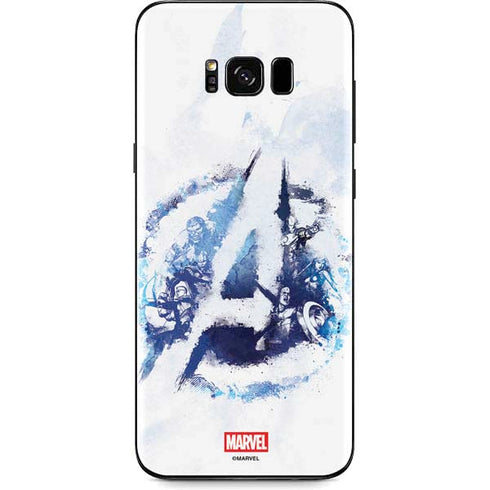 Marvel Avengers Blue Logo Galaxy S8 Skin