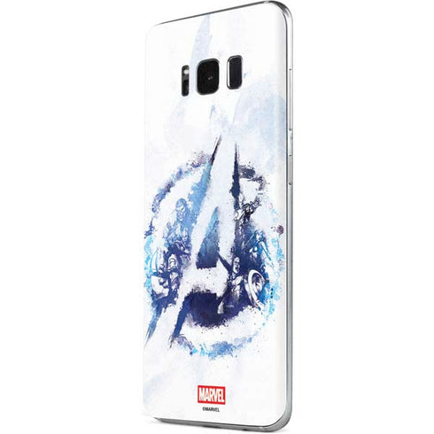 Marvel Avengers Blue Logo Galaxy S8 Skin