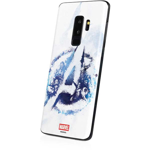 Marvel Avengers Blue Logo Galaxy S9 Plus Skin