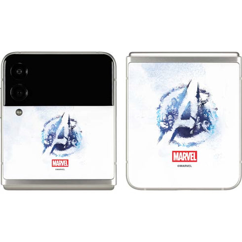 Marvel Avengers Blue Logo Galaxy Z Flip3 5G Skin