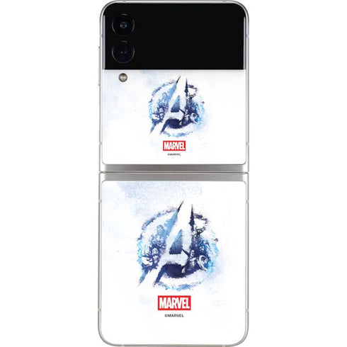 Marvel Avengers Blue Logo Galaxy Z Flip3 5G Skin