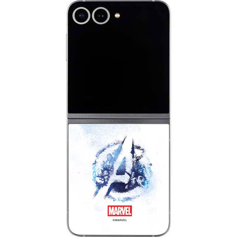 Marvel Avengers Blue Logo Galaxy Z Flip6 Skin
