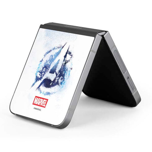 Marvel Avengers Blue Logo Galaxy Z Flip6 Skin