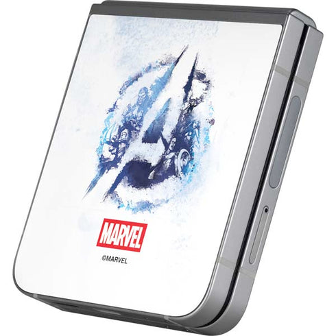 Marvel Avengers Blue Logo Galaxy Z Flip6 Skin