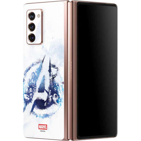 Marvel Avengers Blue Logo Galaxy Z Fold2 5G Skin