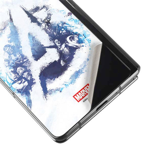 Marvel Avengers Blue Logo Galaxy Z Fold2 5G Skin