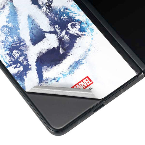 Marvel Avengers Blue Logo Galaxy Z Fold3 5G Skin