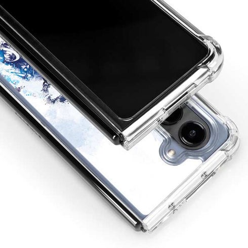 Marvel Avengers Blue Logo Galaxy Z Fold5 5G Clear Case