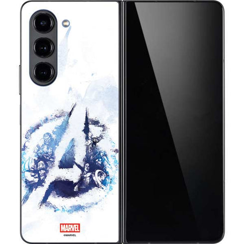 Marvel Avengers Blue Logo Galaxy Z Fold5 5G Skin