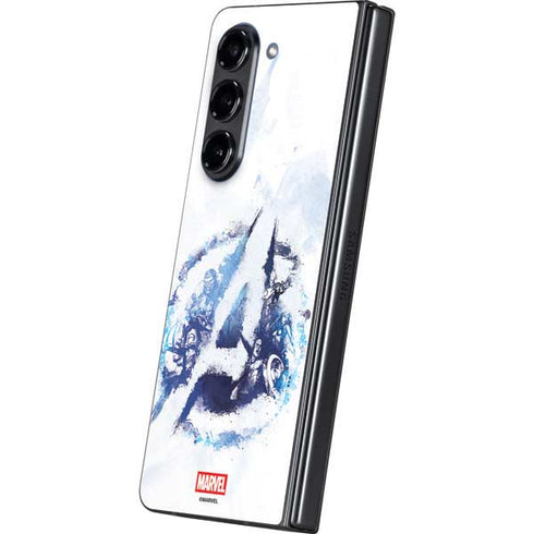 Marvel Avengers Blue Logo Galaxy Z Fold5 5G Skin